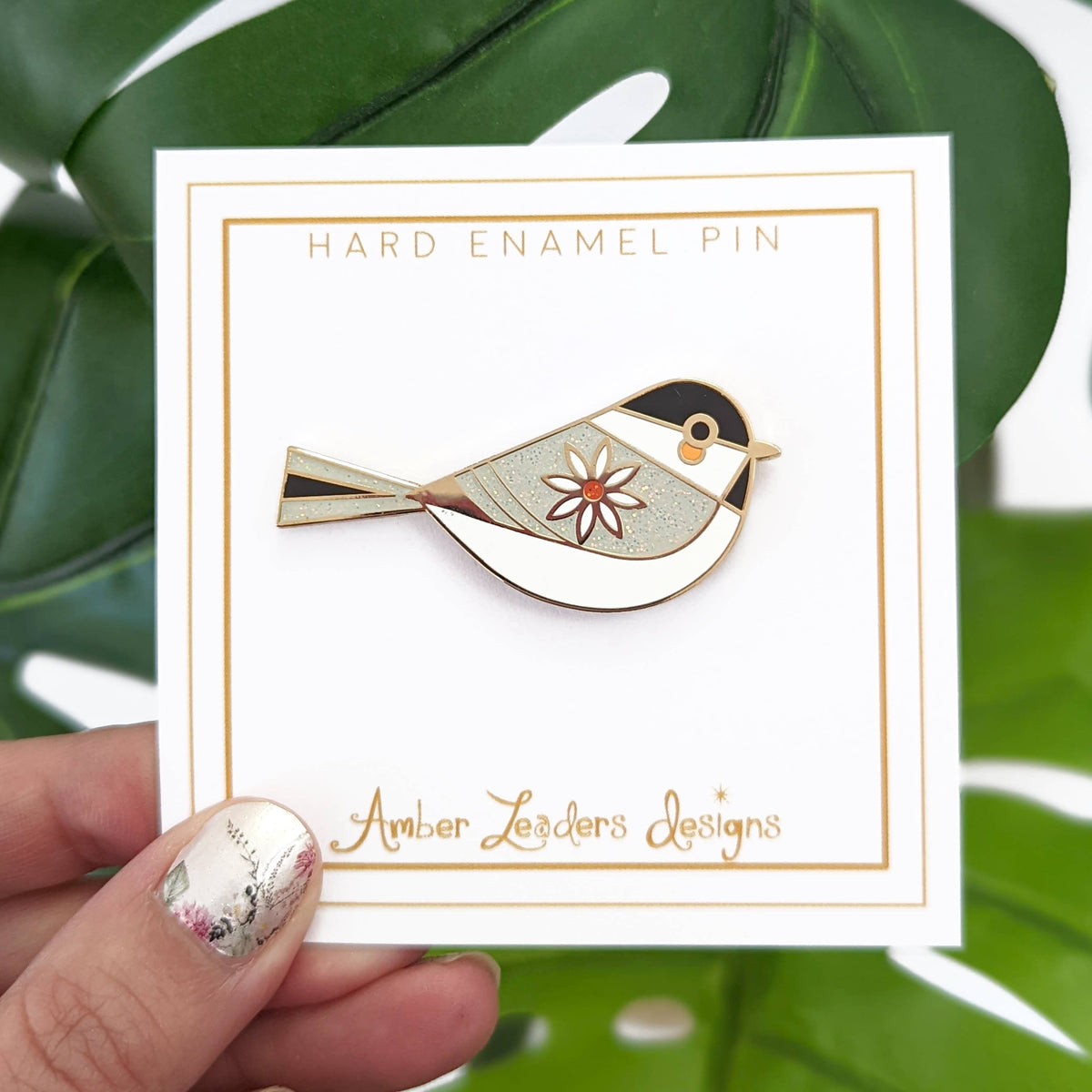 Chickadee Bird Hard Enamel Pin