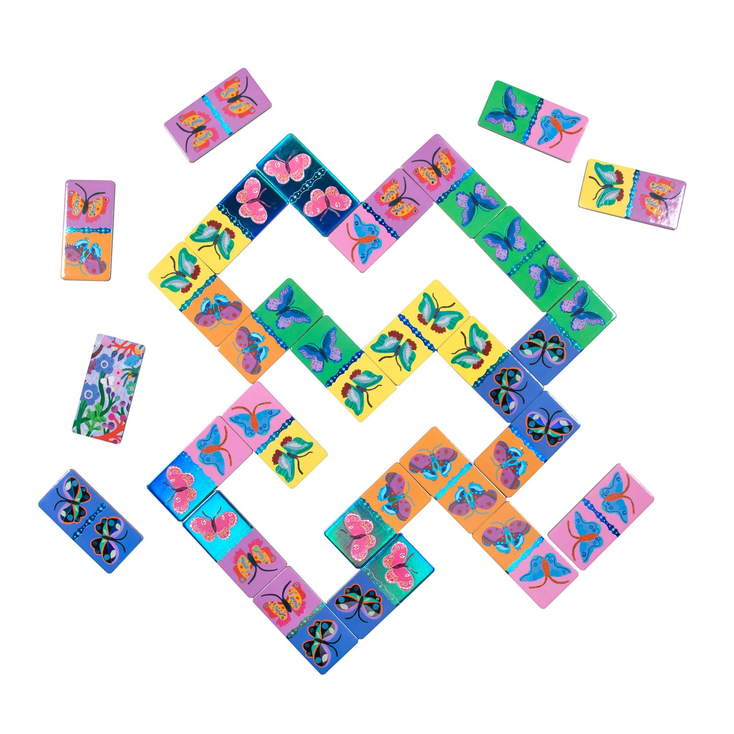 Butterfly Giant Shiny Dominoes