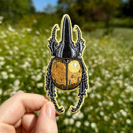Hercules Beetle Iron-On Embroidered Patch