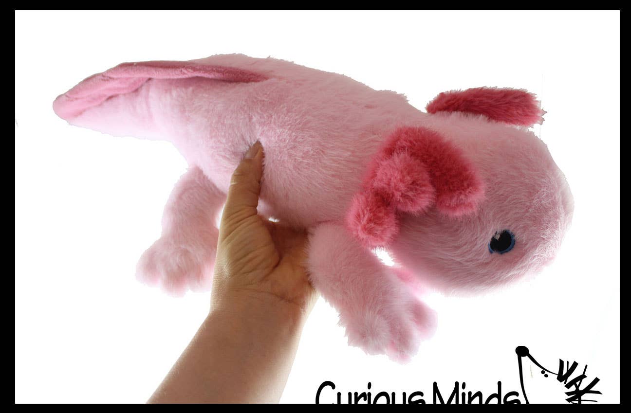 Axolotl Realistic Earth Safe Cute 15" Long Plush Stuffed Animal