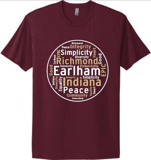 Earlham Word Cloud Tee