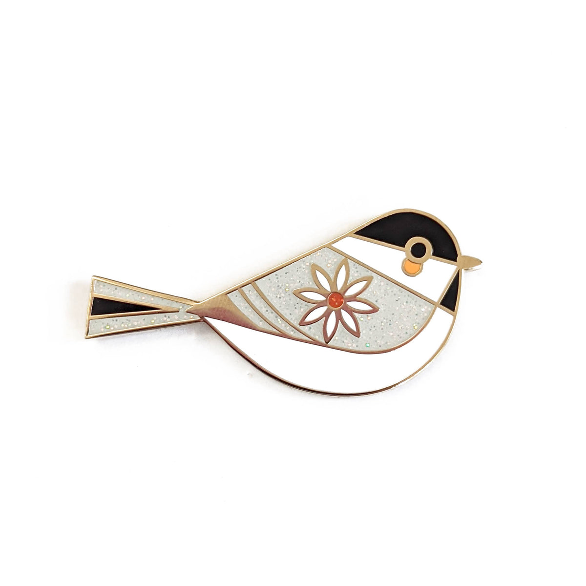 Chickadee Bird Hard Enamel Pin