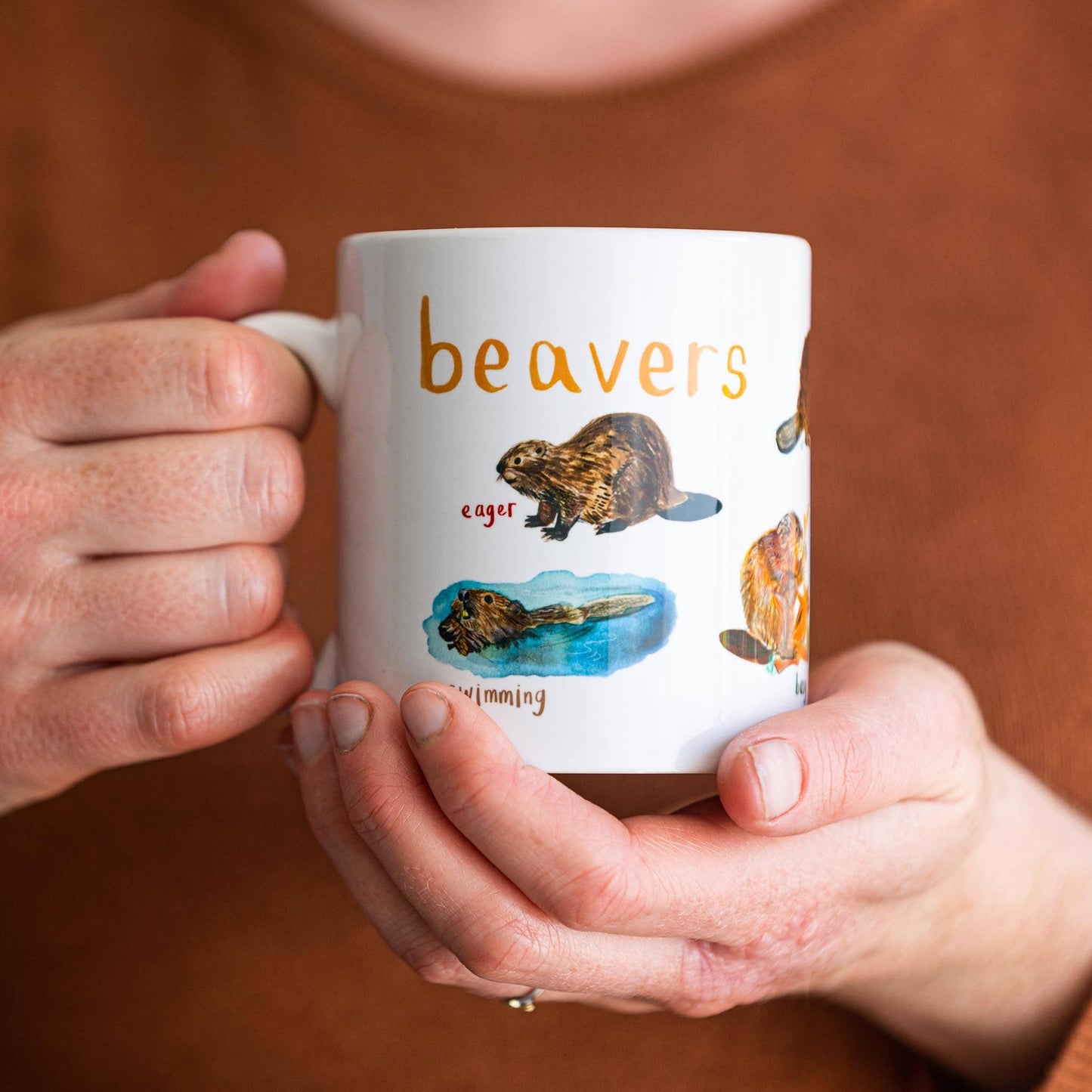 Beavers Ceramic Animal Pun Mug