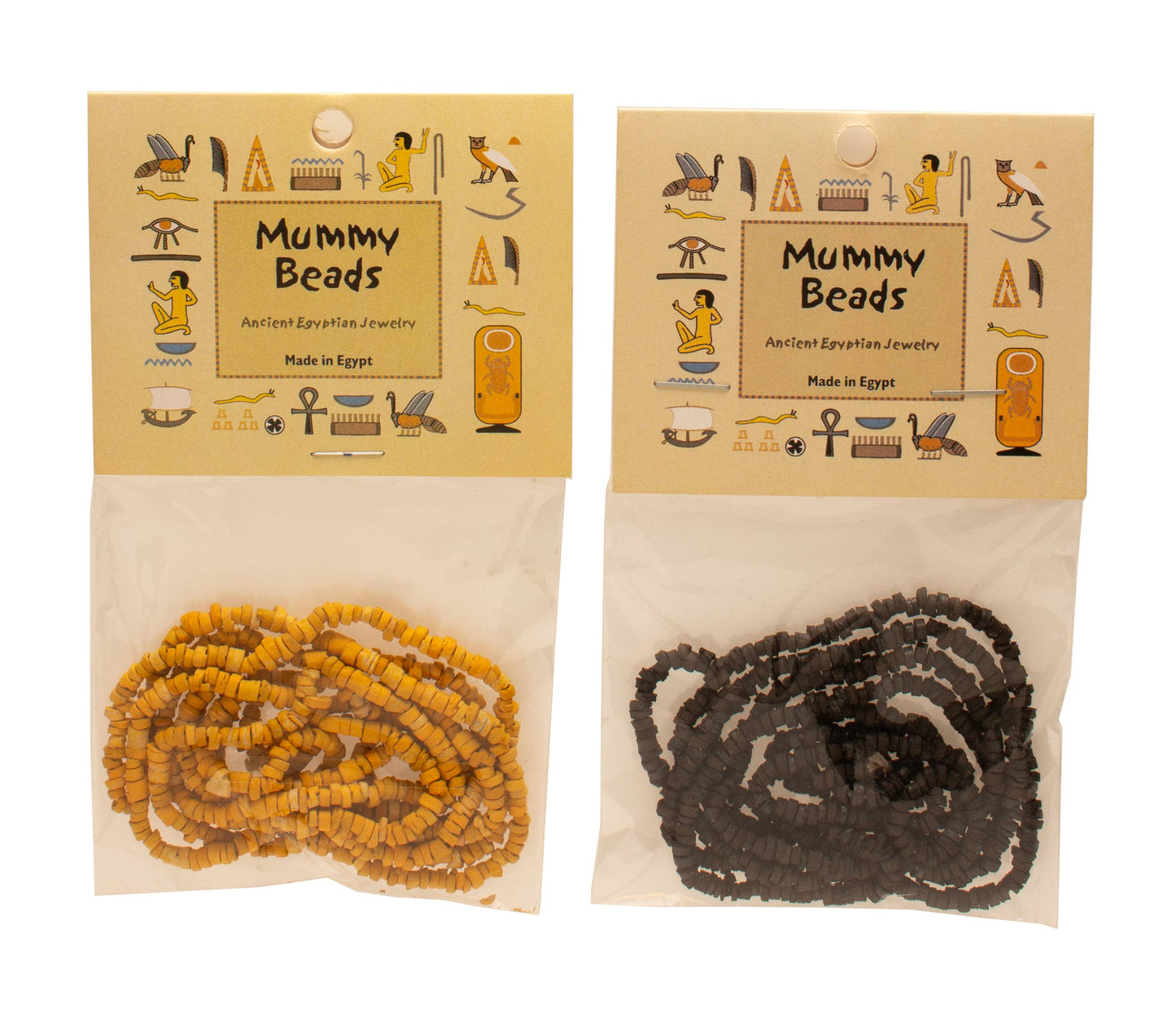 Egyptian Mummy Bead Strand Assorted Styles and Colors - 24"