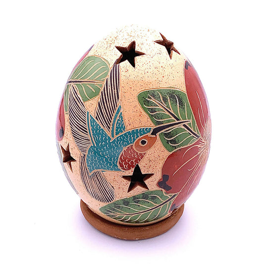 Hummingbird and Flower Luminary