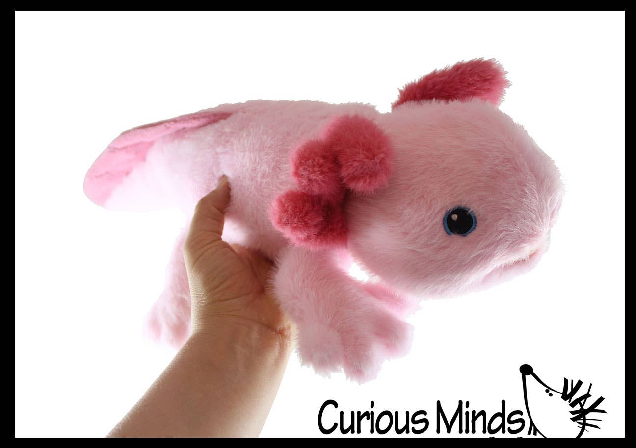 Axolotl Realistic Earth Safe Cute 15" Long Plush Stuffed Animal