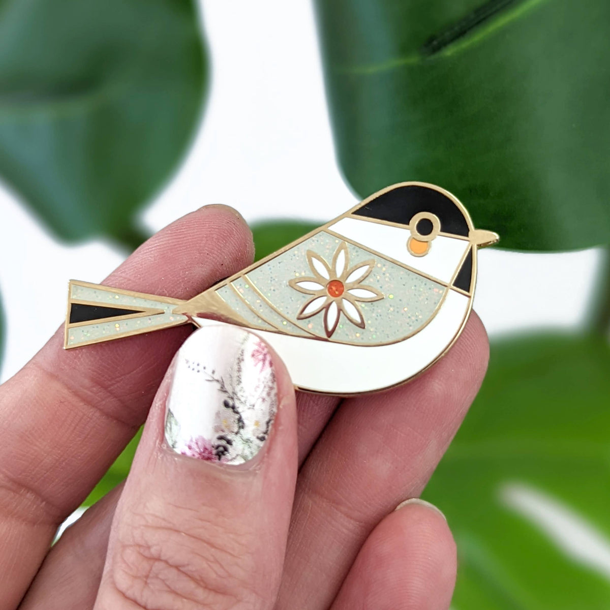 Chickadee Bird Hard Enamel Pin