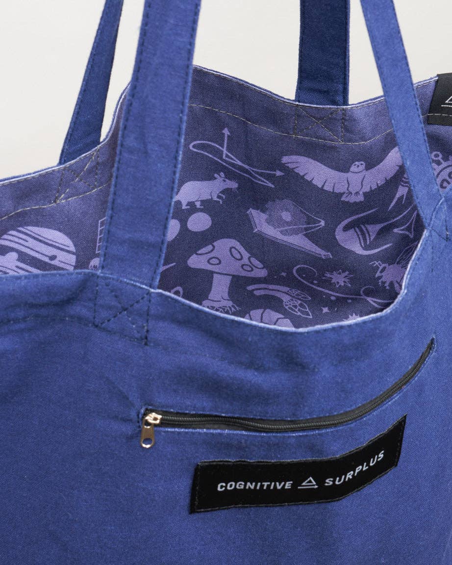 Cognitive Surplus - Science is Magic That Works Canvas Shoulder Tote