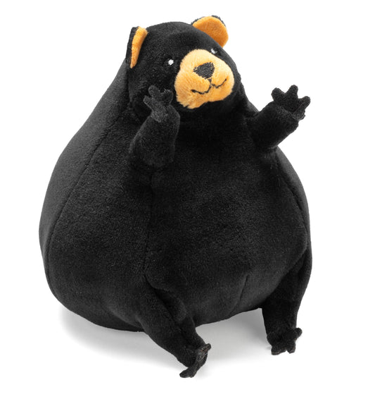 The Flipkins Black Bear 5" is an adorable, eco-friendly plush with a round, chubby body, black fur, tan accents on its snout and ears, and a friendly expression—perfect for cuddles.