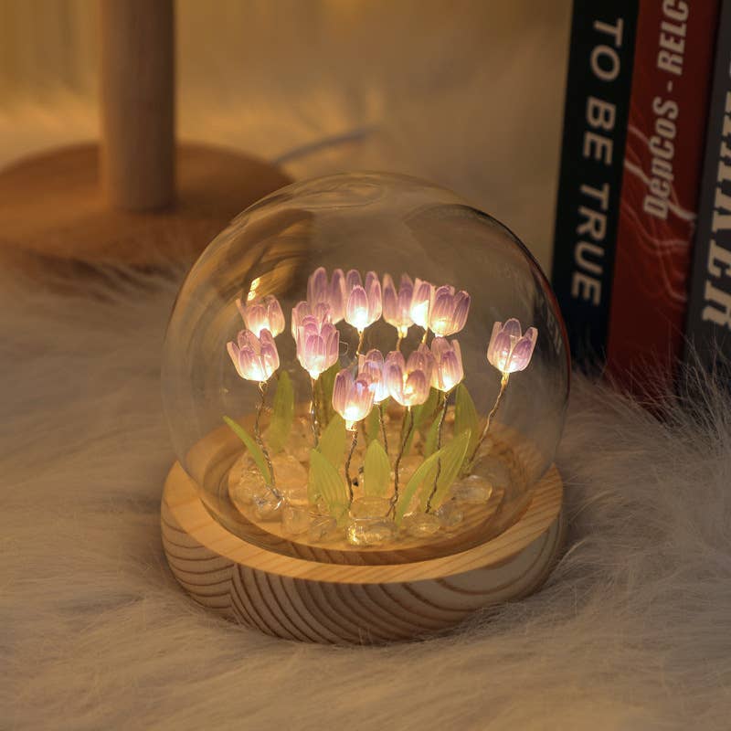 Tulip LED Light DIY Kit, Craft Gift for Girls
