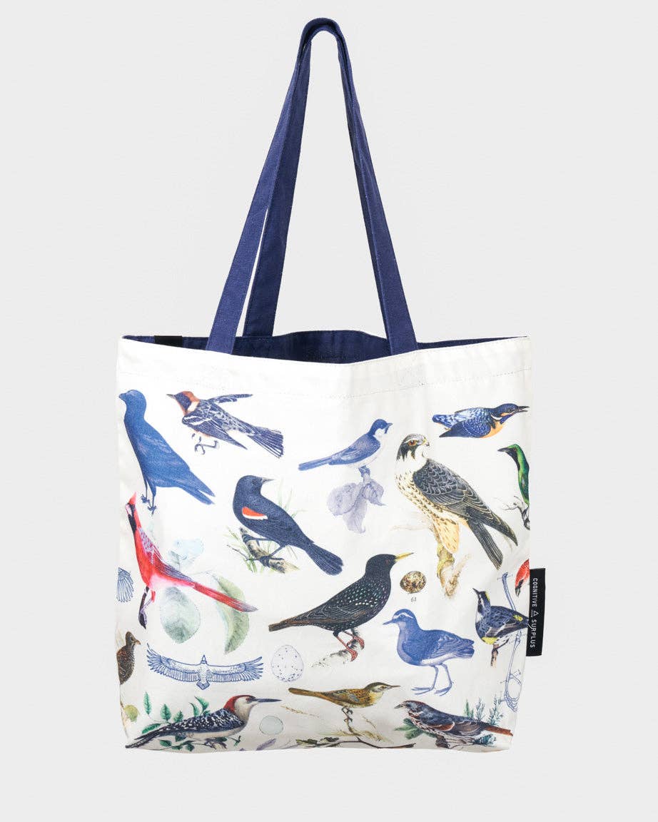 Cognitive Surplus - Feathered Friends: Ornithology Canvas Shoulder Tote