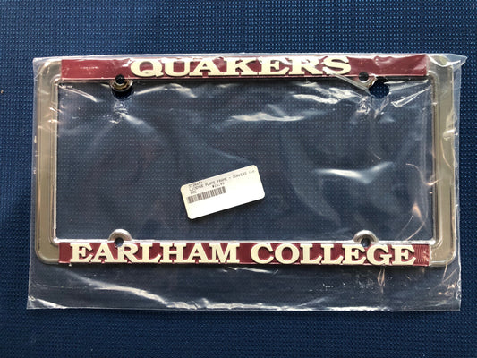 Earlham Quakers License Plate Frame