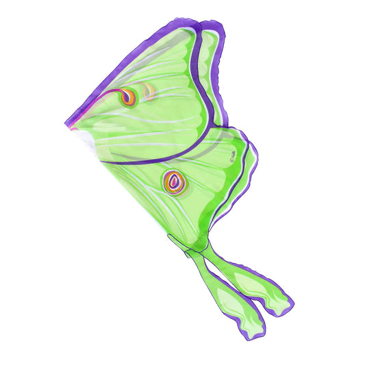 The Natural Butterfly & Moth Wings: Luna Moth features green and purple butterfly wings with colorful circular patterns, displayed against a white background. Perfect for imaginative play.